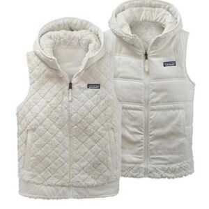 Women’s Patagonia White Reversible Fleece Vest